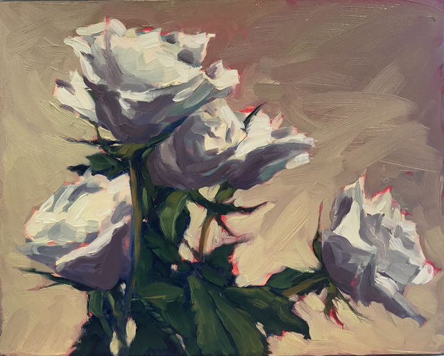 Margaret Gerding | Day 18 (Roses) | Oil | 8" X 10" | Sold