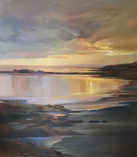 Holly Ready | Dawn at the Cove | Oil on Canvas | 48.25" X 43.5" | $12,000