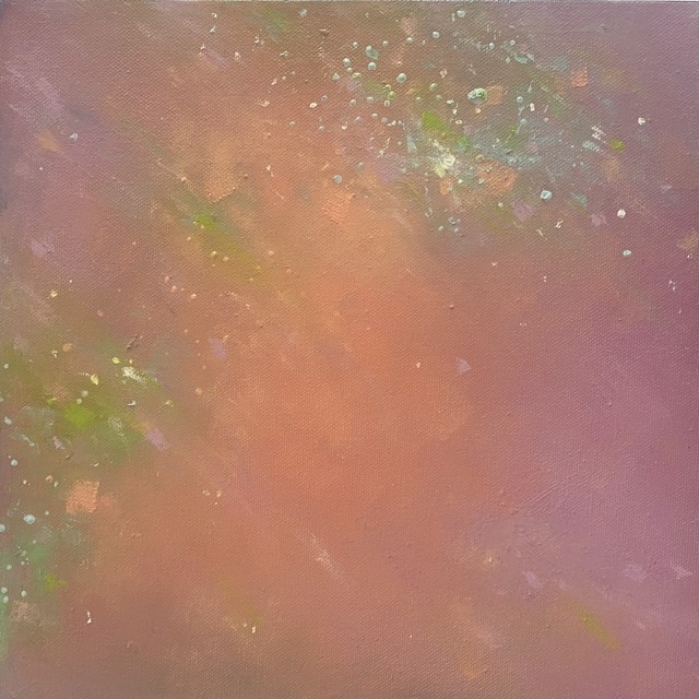 Erika Manning | Satellight of Love I | Oil on Canvas | 10" X 10" | $350