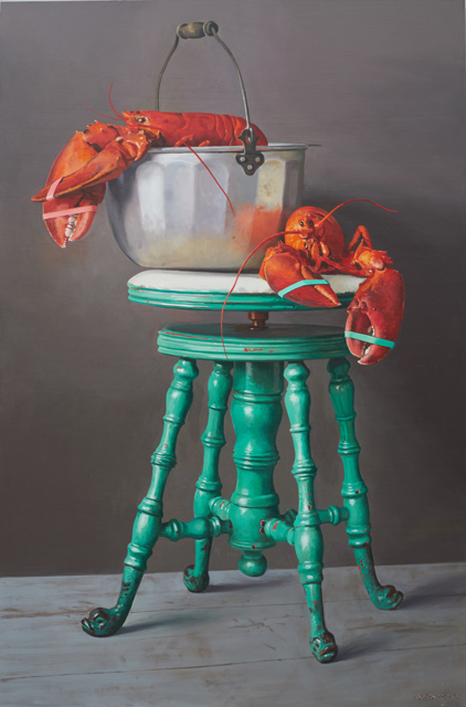 William B. Hoyt | Lobster Recital | Oil | 24" X 36" | Sold