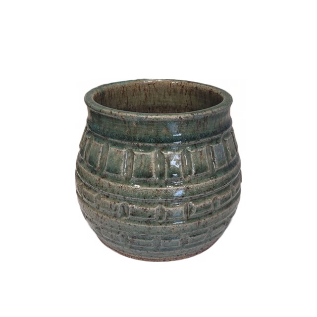 Richard Winslow | Dark Teal Pot | Ceramic | 6" X 7" | $80