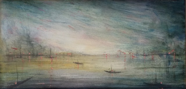 John LeCours | Twilight | Oil on Canvas | 10" X 20" | Sold