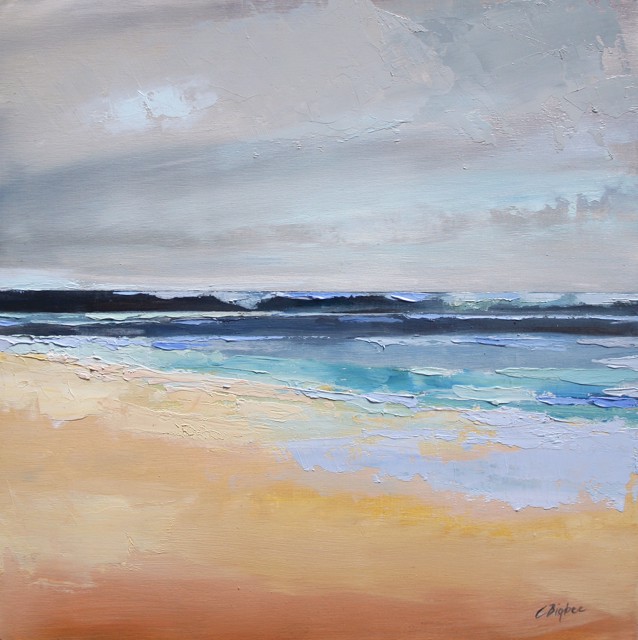 Claire Bigbee | Waves #1 | Oil on Panel | 16" X 16" | Sold