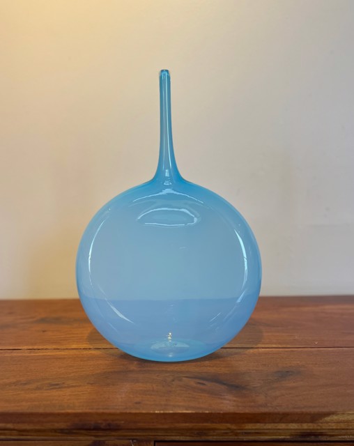 Light Blue Flat Bottle