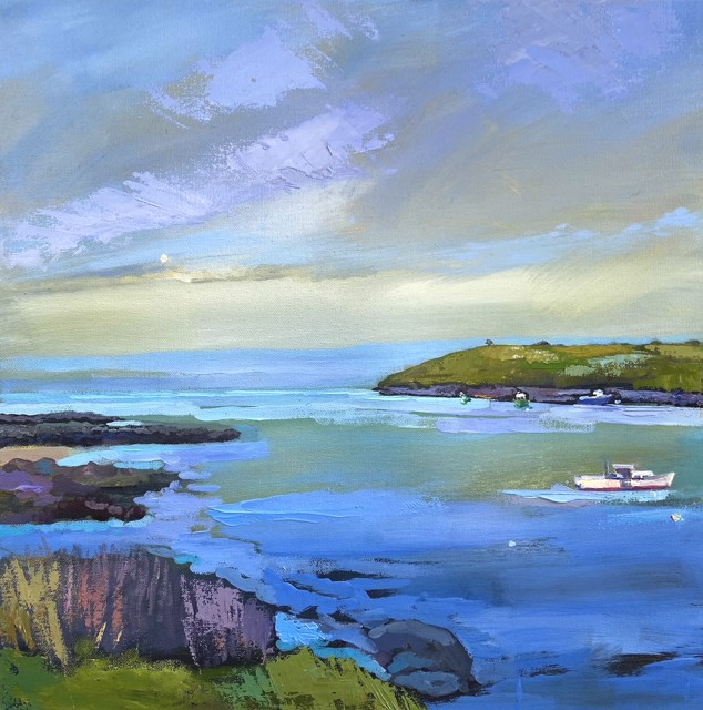 Claire Bigbee | Manana, Monhegan Island | Oil on Canvas | 20" X 20" | Sold