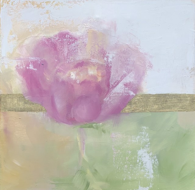 Ingunn Milla Joergensen | Peonies 4 | Oil on Canvas | 12" X 12" | Sold
