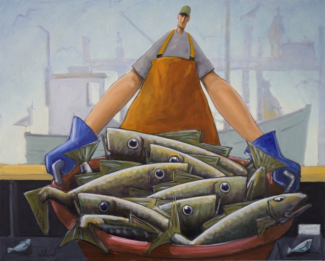 David Witbeck | Taking Out | Oil on Canvas | 24" X 30" | $4,900