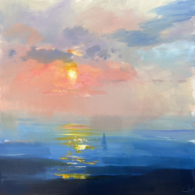 Craig Mooney | Across the Sea | Oil on Canvas | 24" X 24" | Sold