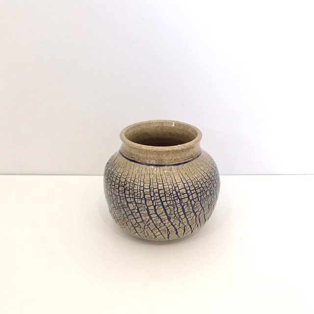 Richard Winslow | Blue Crackle Pot  | Ceramic | 6" X 7" | $75