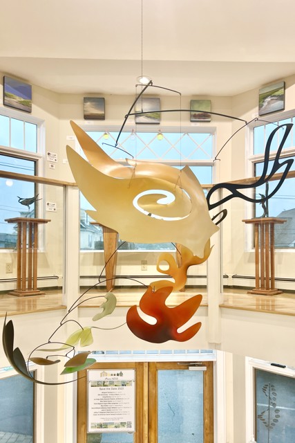 Mark Davis | The Garden Above | Aluminum with Steel Wires and Nylon Cord, Oil and Acrylic Colors | 58" X 60" | $18,000