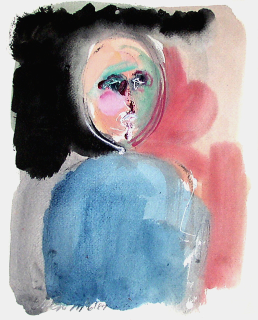 A Mixed media on paper artwork, by Vincent Pepi, titled 1253, dated 1994