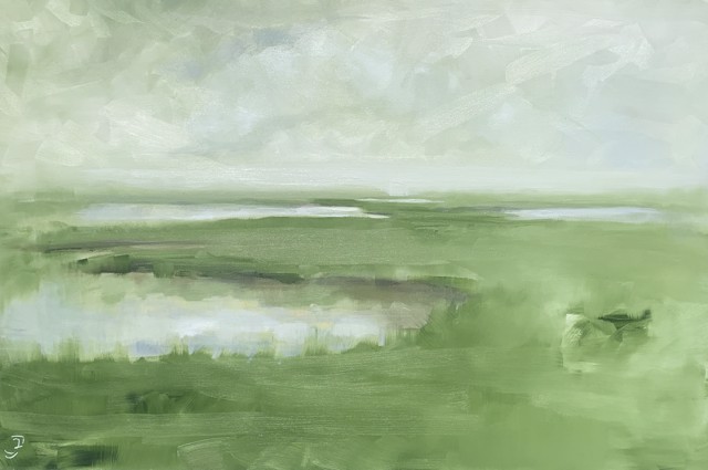Ingunn Milla Joergensen | Marsh Meditation | Oil on Canvas | 24" X 36" | $2,700.00