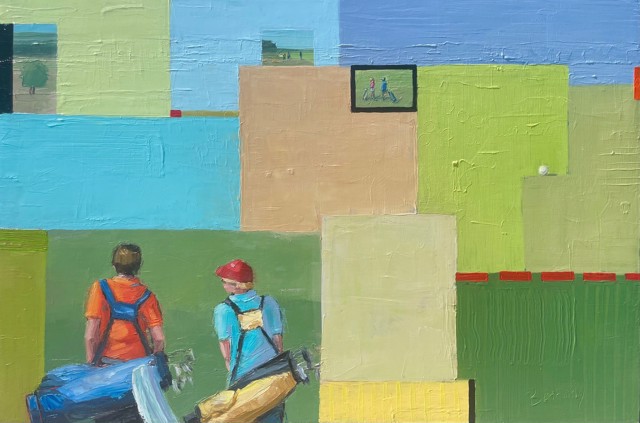 Bethany Harper Williams | Golf Buddies, Revisited | Oil on Canvas | 24" X 36" | $3,850