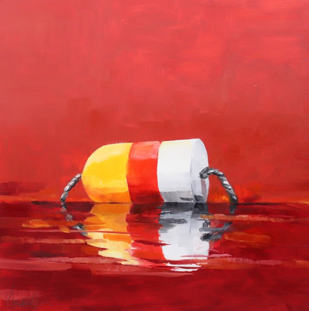Ellen Welch Granter | Popsicle | Oil on Panel | 12" X 12" | Sold