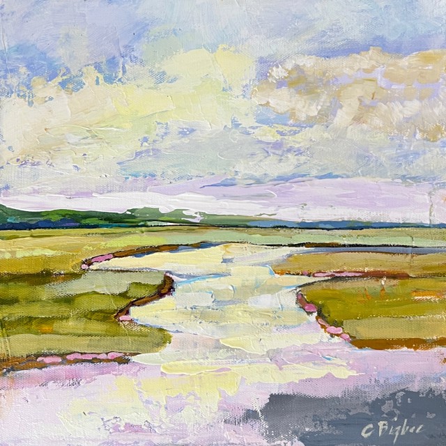 Claire Bigbee | Ogunquit River Footbridge | Oil on Canvas | 12" X 12" | Sold