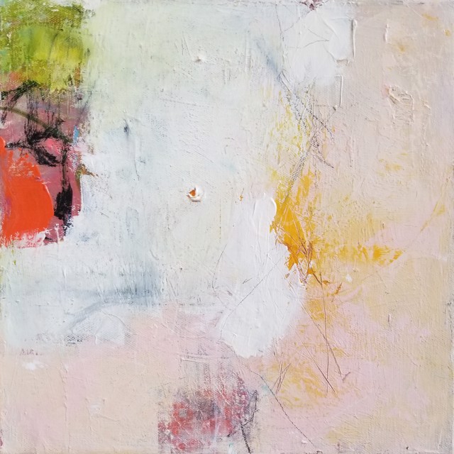 Angelique Luro | Solitude | Acrylic & Mixed Media on Canvas | 12" X 12" | $425
