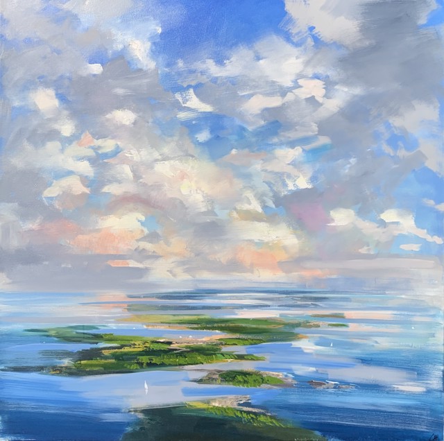 Craig Mooney | Earth to Sky | Oil on Canvas | 60" X 60" | $12,800