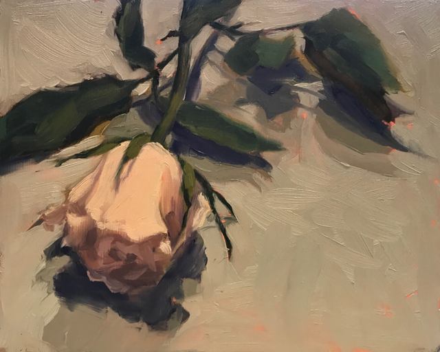 Margaret Gerding | Day 17 (Rose) | Oil on Panel | 8" X 10" | $950