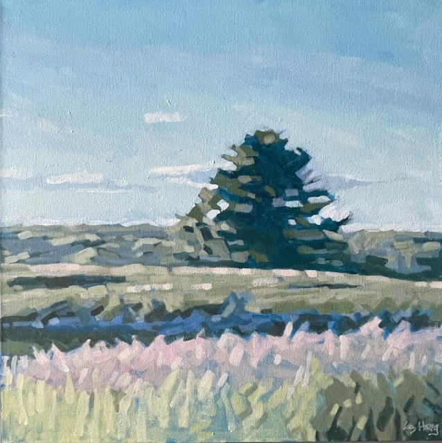 Liz Hoag | Farm Field | Acrylic on Canvas | 20" X 20" | Sold