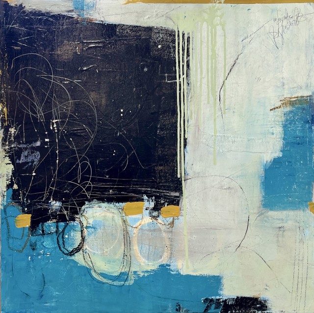 Angelique Luro | Dwell in Possibility | Acrylic and Mixed Media | 36" X 36" | $3,500