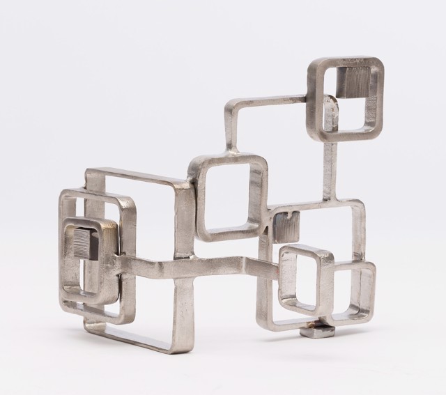 Susan Bennett | Squared II | Stainless Steel | 7.5" X 7" | $600