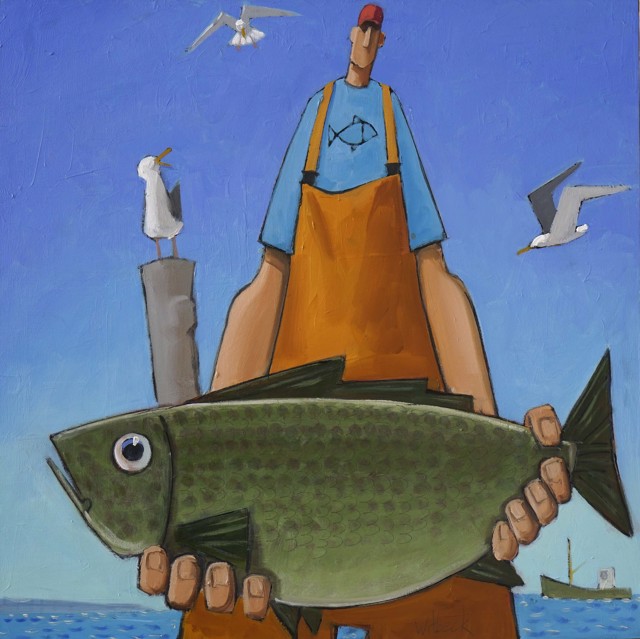 David Witbeck | Edgar | Oil on Panel | 18" X 18" | Sold
