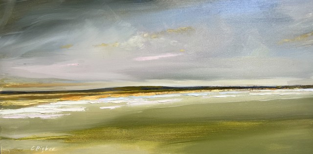 Claire Bigbee | Sweeping Sky Over Ogunquit Beach | Oil on Canvas | 12" X 24" | Sold