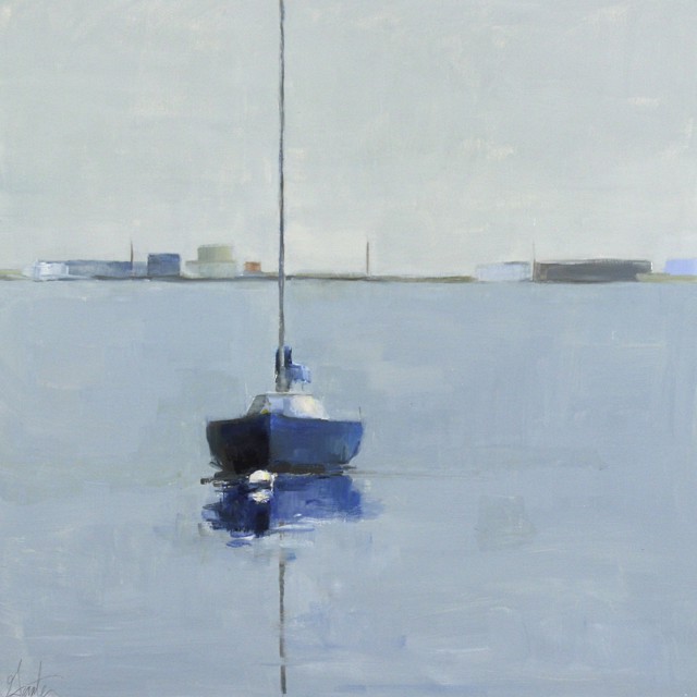 Ellen Welch Granter | Harbor Perception | Oil on Panel | 20" X 20" | Sold