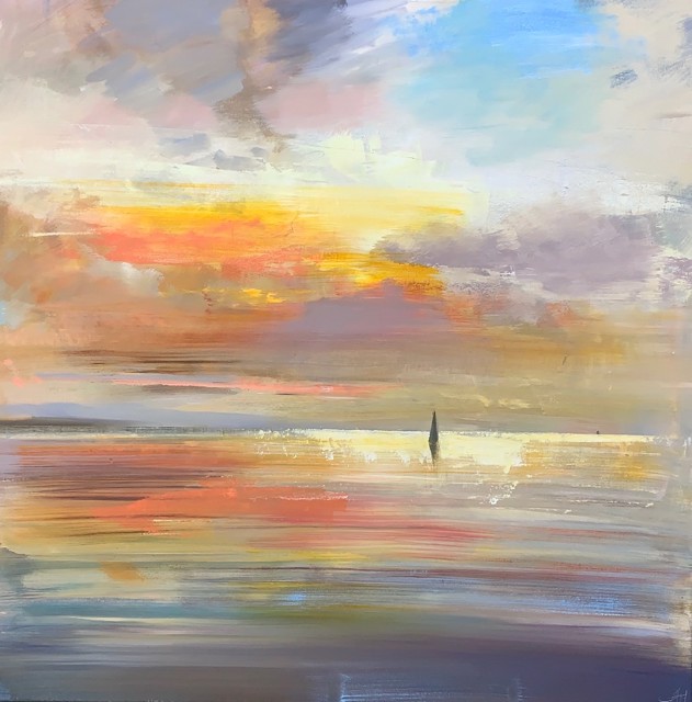 Craig Mooney | Coral Sky | Oil on Canvas | 46" X 46" | $9,000