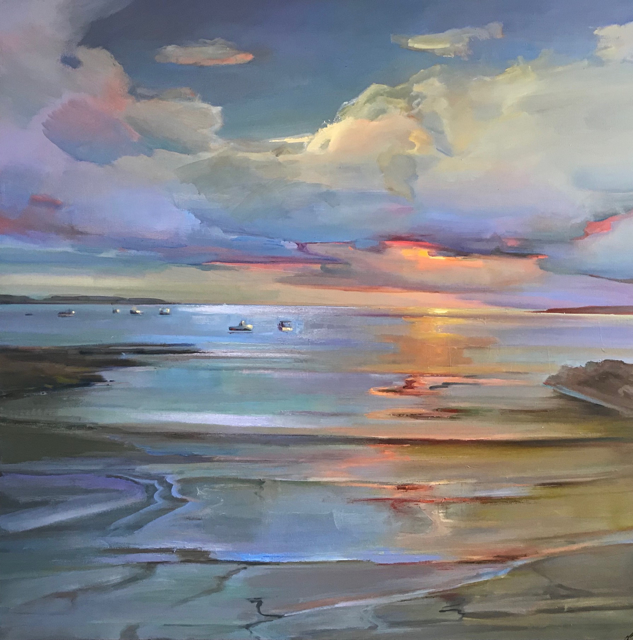 Holly Ready | Questioning Skies | Oil on Canvas | 40" X 40" | $10,000