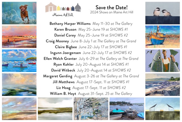 2024 Shows on Maine Art Hill
