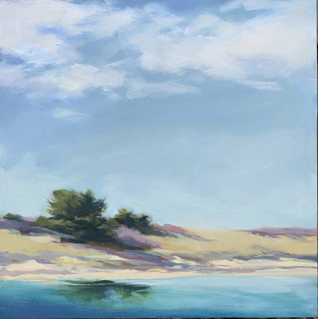Margaret Gerding | Ogunquit Dunes | Oil on Panel | 12" X 12" | $1,750