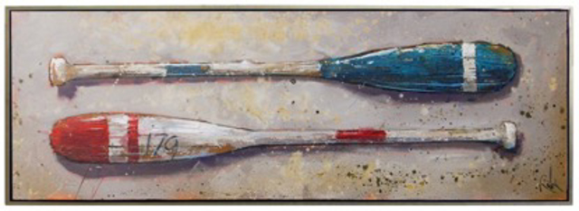Trip Park | Planet Oars | Acrylic and Mixed Media | 24" X 72" | Sold
