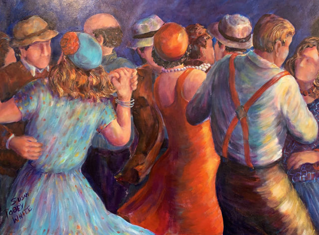 Susan Tobey White | Suspenders and Hats - Choice Show 2020 | Acrylic on Canvas | 36" X 48" | $5,200.00