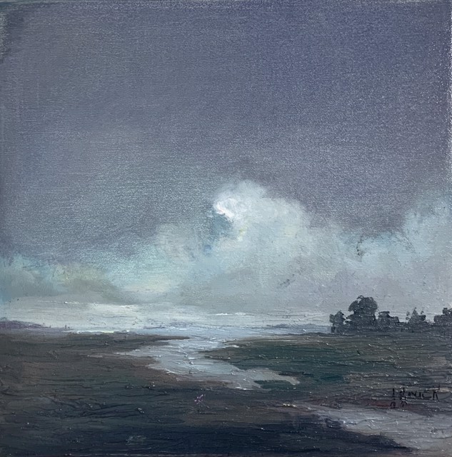 Julie Houck | Foggy Morning | Oil on Linen | 12" X 12" | Sold