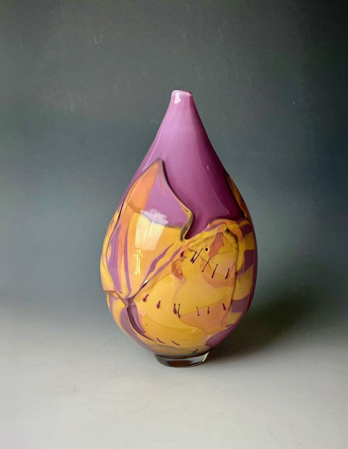 David Jacobson | Acadian Sunset II | Glass | 10" X 6" | $750