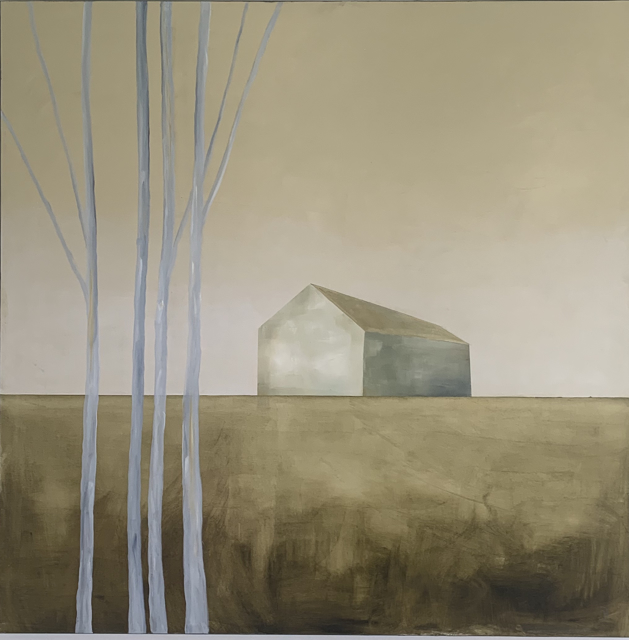 Ingunn Milla Joergensen | Golden Field | Oil on Canvas | 48" X 48" | Sold