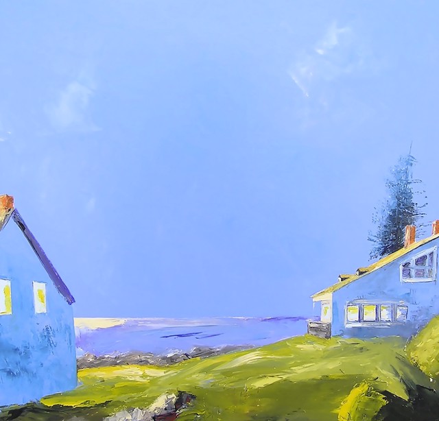 Janis H. Sanders | Island Waters | Oil on Panel | 24" X 24" | Sold