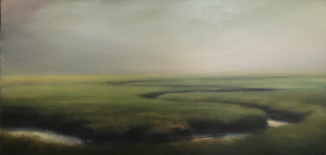 Margaret Gerding | Evening Fog | Oil on Panel | 20" X 40" | $5,000