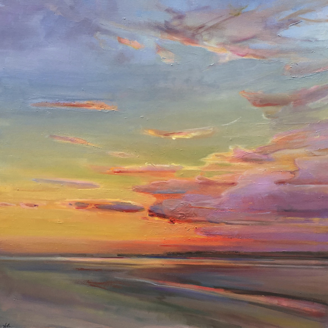 Holly Ready | Afterglow | Oil on Canvas | 30" X 30" | $5,000