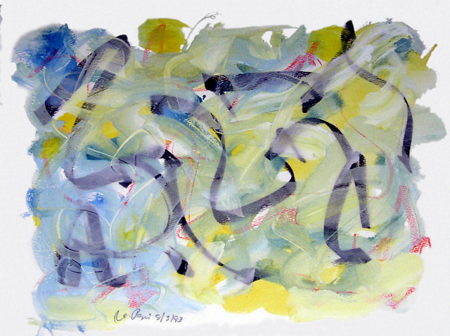 A watercolor & gouache artwork, by Vincent Pepi, titled 1206, dated 1992