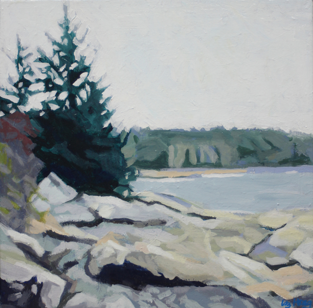 Liz Hoag | Another Shore | Acrylic on Canvas | 12" X 12" | Sold