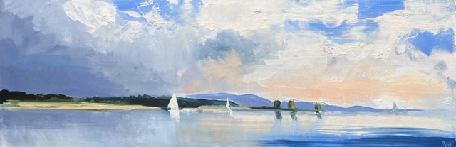 Craig Mooney | Breeze and Light | Oil on Canvas | 12" X 36" | Sold