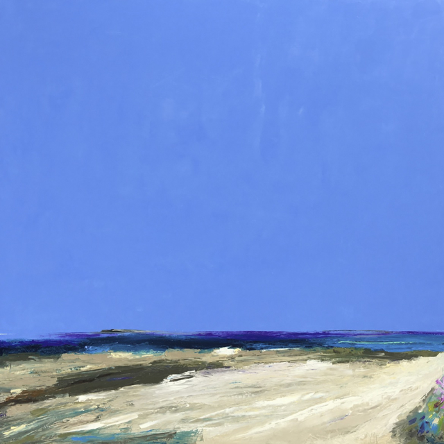 Janis H. Sanders | At Goose Rocks | Oil on Panel | 40" X 40" | $6,800