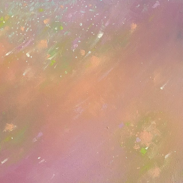 Erika Manning | Satellight of Love III | Oil on Canvas | 10" X 10" | $350