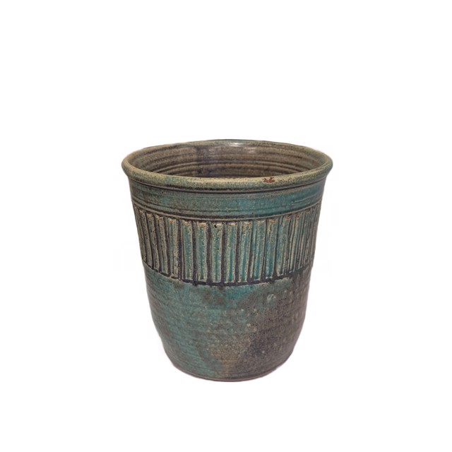 Richard Winslow | Large Jade Green Pot | Ceramic | 8" X 6.5" | $100
