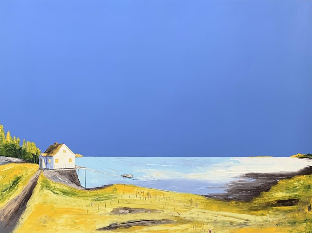 Janis H. Sanders | Coast & Cove | Oil on Panel | 30" X 40" | Sold