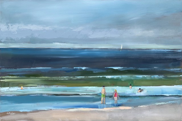 Claire Bigbee | One Wave at a Time | Oil on Canvas | 24" X 36" | $3,740