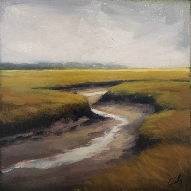 Margaret Gerding | Low Tide | Oil on Panel | 10" X 10" | Sold