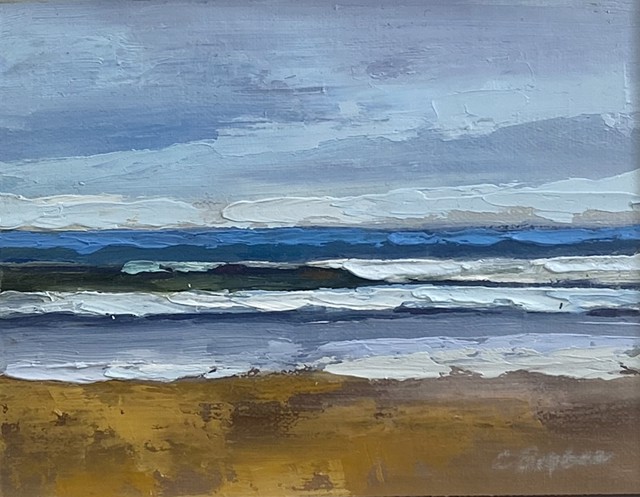 Claire Bigbee | Rolling Waves | Oil on Canvas | 4.5" X 6" | $550